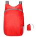 Backpack Outdoor Camping Foldable Rucksack Waterproof Nylon Bag Hiking Traveling Foldable Backpack, Red