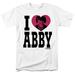 Ncis I Heart Abby Adult 18/1 T-Shirt White