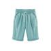 Women Elastic Waist Bermuda Shorts Plus Size Short Trousers Pocket Pants 6XL