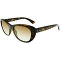Ray-Ban Women's Gradient RB4227 RB4227-710/T5-55 Brown Cat Eye Sunglasses
