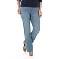 Women's Petite Slender Stretch Slimming Bootcut Jeans With Glitz Back Pocket