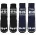 Men's Winter Knitted Floor Socks Indoor Slippers Home Warm Shoes Medium (27-28cm) Snow Flake Black & Navy 2 Pairs