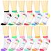 12 Pairs Women's Ankle Socks Assorted Colors Size 9-11 OX-Kiss Me