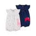 Child of Mine by Carter's Baby Girl Snap Up Romper, 2pk