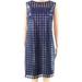 Lauren by Ralph Lauren NEW Blue Womens Size 18 Geo-Lace Sheath Dress