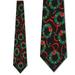 Christmas Wreaths (Black) Necktie Mens Tie