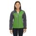 The Ash City - North End Ladies' Terrain Colorblock Soft Shell with Embossed Print - VALLEY GREEN 448 - XL