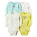 Carter's Baby Neutral 4 Pack Long Sleeve Original Bodysuits Yellow