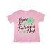 Inktastic Happy St. Patrick's Day- four leaf clovers Toddler Short Sleeve T-Shirt Unisex