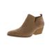 Franco Sarto Womens Dingo 2 Leather Block Heel Booties