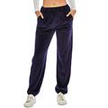 LELINTA Women's Cinch Bottom Sweatpants Pockets High Waist Sporty Gym Athletic Fit Jogger Pants Lounge Trousers Winter Velvet Tracksuit Pants