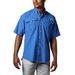 Columbia Mens PFG Bahama II Short Sleeve Shirt - Big , Vivid Blue, 1X