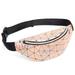 Aktudy Geometric Holographic Waist Bag Women Fanny Pack Chest Phone Pouch (Gold)