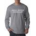 True Way 1599 - Unisex Long-Sleeve T-Shirt Equal Justice Under Law Supreme Court 2XL Heather Grey