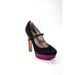 Pre-ownedVince Camuto Womens Jasper Platform Mary Jane Pumps Black Fuschia Size 39 9