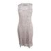 Calvin Klein Women's Petite Lace Sheath Dress