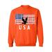 Awkward Styles Eagle USA Crewneck Red White and Blue Eagle Men Women Sweatshirt USA Gifts USA Military Sweater for Men 4th of July Party USA Military Sweater for Women Love USA