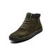 Avamo Mans Casual Shoes Boots High Top Sneakers Thickening Loafers Winter Cotton Shoes