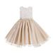 Lace Organza Junior Flower Girl Dress Evening Gown Special Occasion Dresses Ballroom Gown Junior Bridesmaid Dress Pageant Gown Easter Summer Dresses Birthday Girl Dress Girl Lace Dresses 186