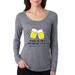 This is My Drinking T-Shirt I wear It Everyday Beer Mug Funny Womens Drinking Scoop Long Sleeve Top, Premium Heather, X-Large