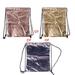 MAGNIFIQUE Waterproof Drawstring Backpack Bag PU Leather Women Sport Gym Bags