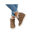 Daeful Womens Ankle Boots Booties Faux Fur Lined Hidden Wedge Heel Casual Shoes Dual Zipper