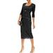 R&M Richards Womens 2 Piece Lace Swing Jacket Dress - Mother of The Bride Wedding Dresses (6, Black)