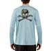 SAND.SALT.SURF.SUN Skull Men's UPF 50+ UV/Sun Protection Long Sleeve T-Shirt