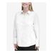 CALVIN KLEIN Womens White Long Sleeve Collared Button Up Top Size 24W