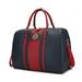 MKF Collection Melissa Duffle / Weekender Bag By Mia K.Navy Red