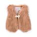 VIKING GLORY Kids Baby Girls Faux Fur Vest Waistcoat Child Warm Winter Coat Outwear Jacket