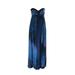 Laundry By Shelli Segal Womens Blue Strapless Chiffon Dress 2