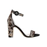 Sianna Leopard-Print Sequin Block Heel Sandals