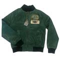 Polo Ralph Lauren Green Kids Leather Jacket, Large (14-16)