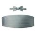 Spring Notion Men's Cummerbund and Bow Tie Set Medium Grey