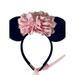 Sinai Kids Black Minnie Mouse Pink Carnation Crystal Headband Fancy Diadem Girls
