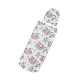 Yinyinxull Newborn Baby Cotton Swaddle Blanket Cartoon Seal Print Cute Sleeping Bag Hat Monkey 0-3 Months