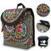 TSV Embroidered Canvas Backpack, Vintage Boho Backpack Purse Canvas Backpack Purse, Travel Shoulder Bag for Women Girls, 29*23*13 cm, 40-80cm Adjustable Strap, Fashionable, Ethnic