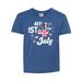 Inktastic My 1st 4th of July with Striped Stars Child Short Sleeve T-Shirt Unisex