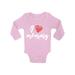 Awkward Styles Love Mommy Long Sleeve Baby Bodysuit Lovely Red Heart One Piece Babies Clothes I Love Mommy Baby Girl Clothing I Love Mommy Baby Boy Birthday Party Clothes Best Mom Ever Baby Bodysuit