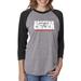 Custom Cheer Cheerleader Jumping Womens 3/4 Raglan Sleeve