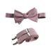 Mens Self Tie Bow Tie with Adjustable Stretch Suspender Set for Wedding Prom