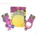 Disney Princess Crown, Hair Snaps, and Bracelets Birthday Set