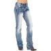 Womens Casual Pants Denim Trousers Bottoms Ladies Baggy Loose Low Rise Boyfriend Straight Leg Jeans