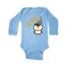 Inktastic My 1st New Years with Cute Penguin in Blue Hat Infant Long Sleeve Bodysuit Unisex