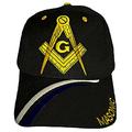 Buy Caps and Hats Masonic Baseball Cap Freemason Mason Hat Mens One Size (Black)