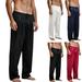 woshilaocai Mens Silk Satin Pajamas Lounge Pants Sleepwear Boxer