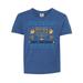 Inktastic Happy Hanukkah Sweater Style Design with Menorah and Dreidel Child Short Sleeve T-Shirt Unisex Retro Heather Royal S