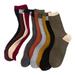 Lian LifeStyle Big Girl's & Women's 4 Pairs Combed Cotton Socks HR1751 Casual Size L/XL (Dark Grey)