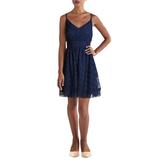 Guess Womens Lace Criss-Cross Back Cocktail Dress